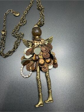 🔥🔥🔥 Vintage Jacqueline Kent Sentimental  Angel Pendant Necklace #9SN